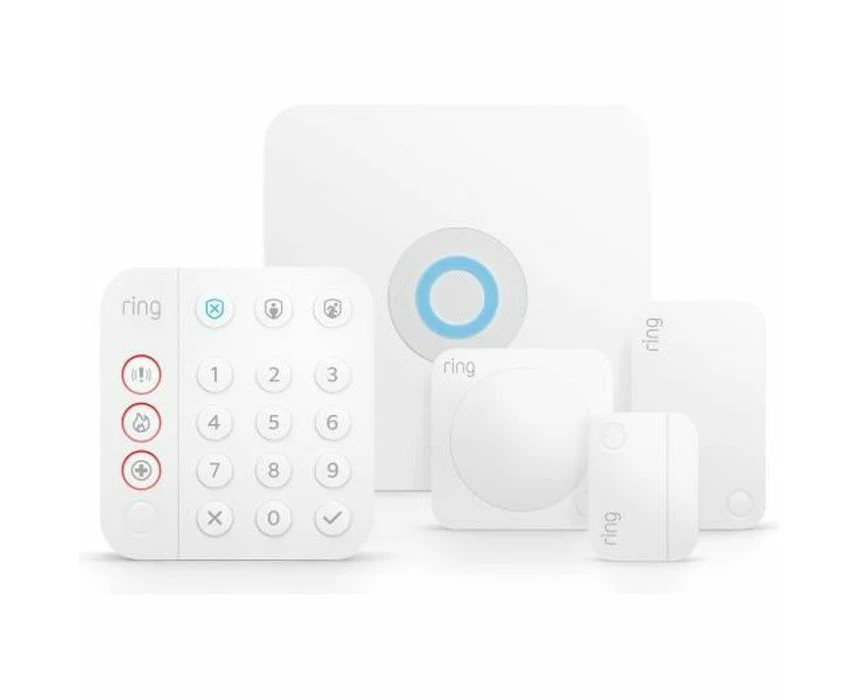 Ring Alarm Pack - S by Amazon | Smart home alarm security system with optional Assisted Monitoring - No long-term commitments | Works with Alexa