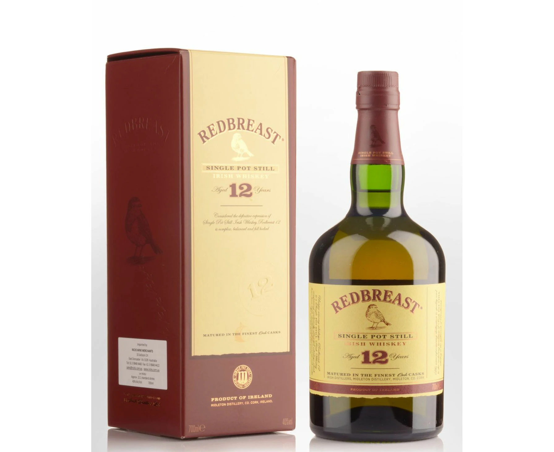 JAMESON REDBREAST 12YO  WHISKY - 700ml