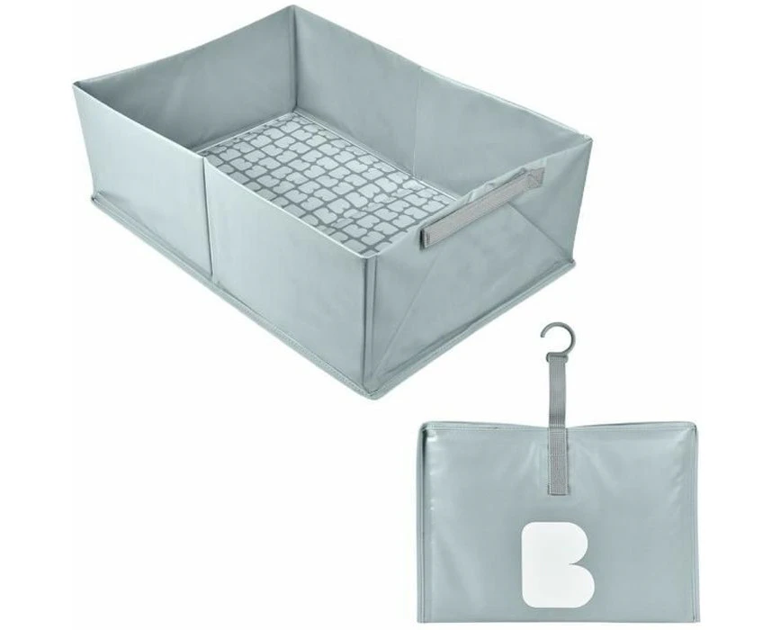 BÉABA , Foldable Baby Bathtub, Ultra Compact, Stylish and Trendy, Practical Storage, Minimal Space, Easy to Use, Camele'o Pop Up Bathtub, Blue - Compatible