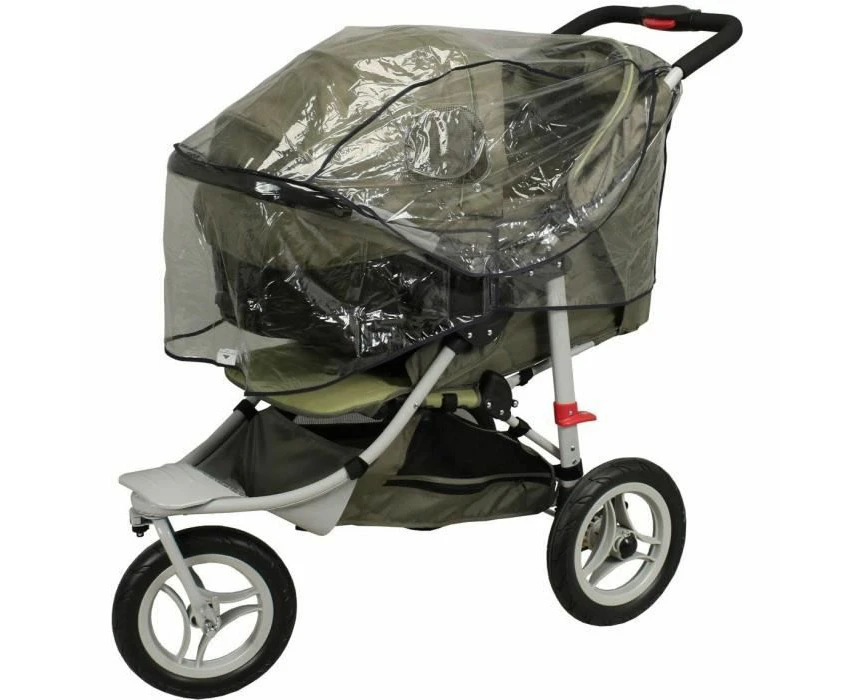 Bambisol HPTS Rain Cover for Combined Pushchair/Carry Cot Ages 0 Plus Transparent