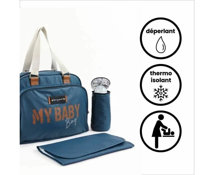 BABY ON BOARD Men's Simply Baby Bag Ocean, Blue, Standard