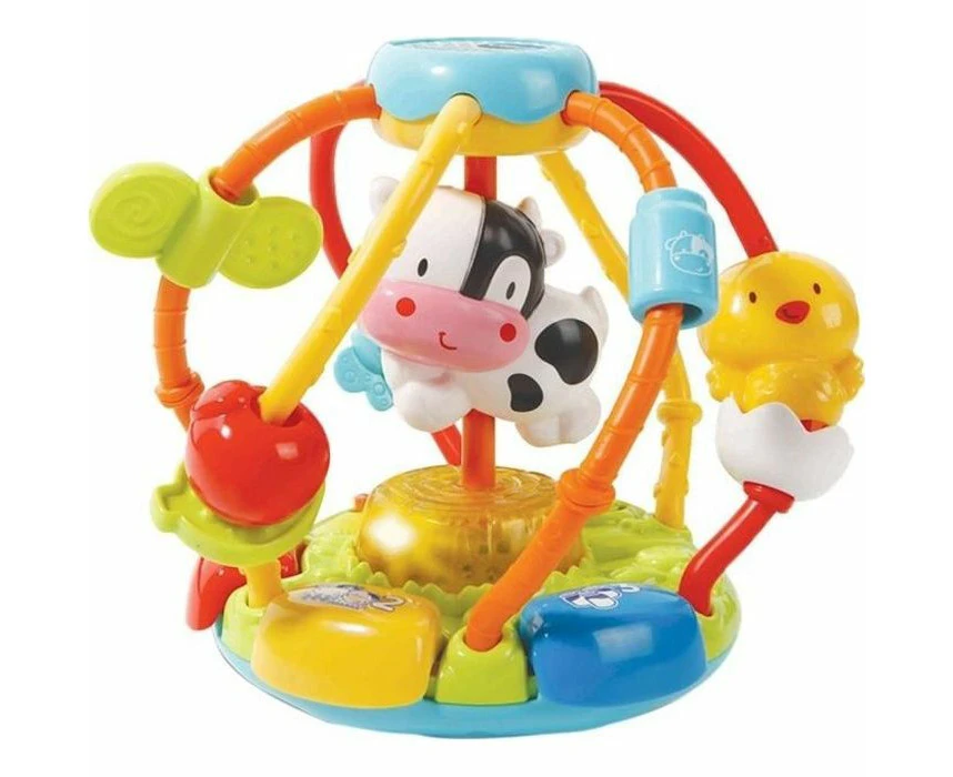 VTech Lumi'Ball, P'tits Copains Rattle, 80-502905 – French Version - Perfect Gift for Kids