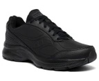 Saucony Mens Omni Walker 3 Leather 2E Wide Fit Walking Shoes - Black