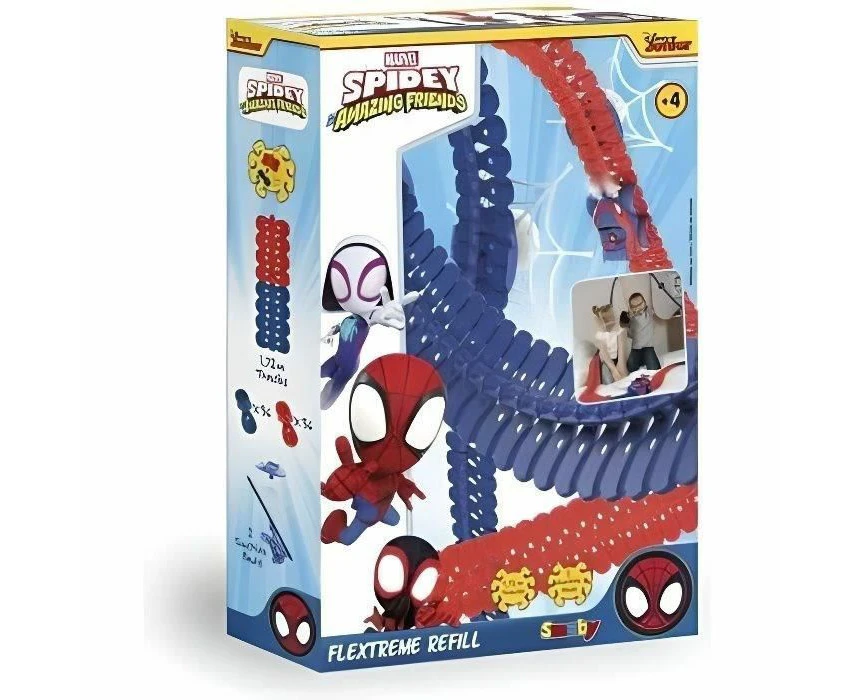 Smoby Spidey FLEXtreme - Track Set (car not included), 180919 - Perfect Gift Toy for Kids