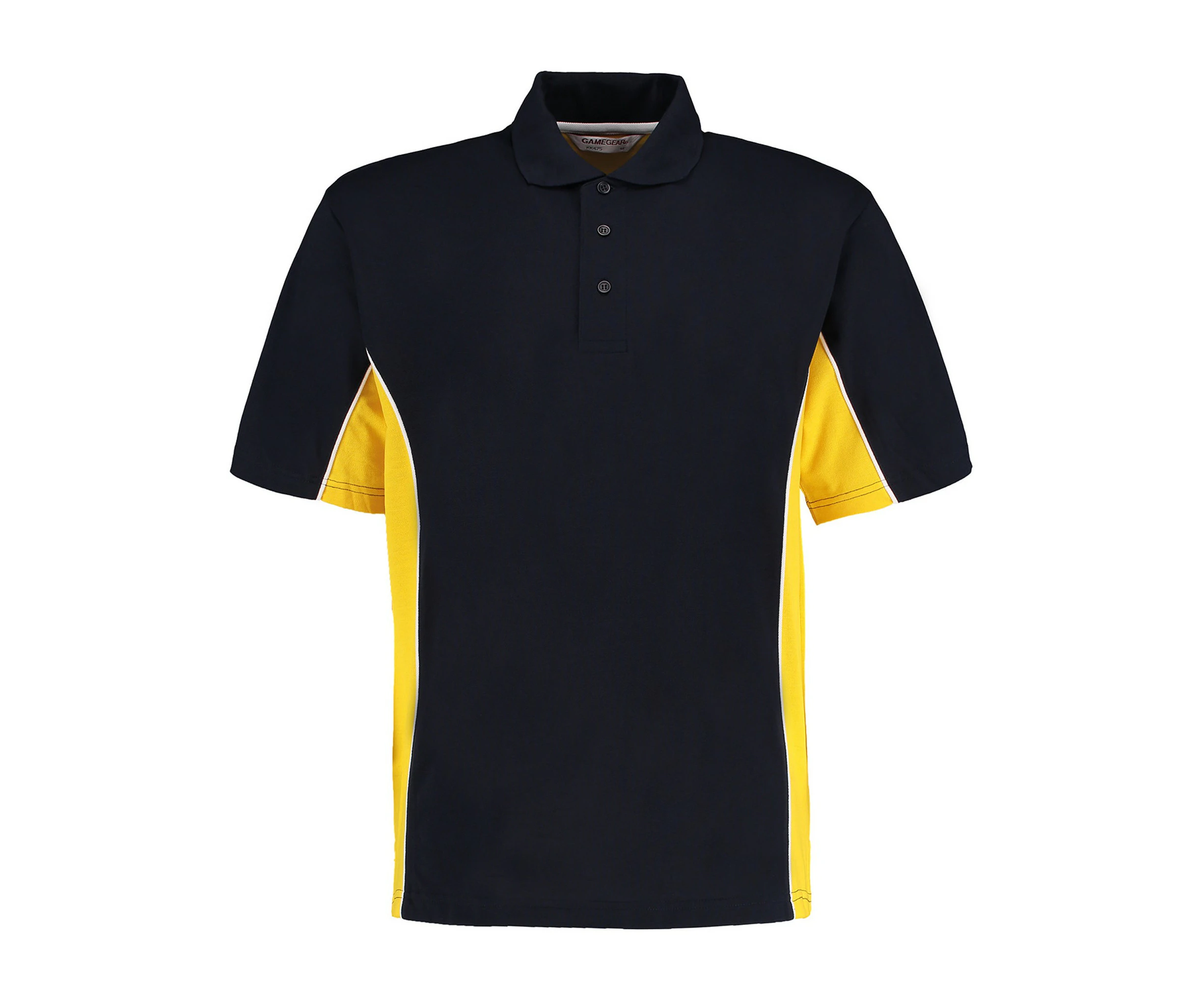 GAMEGEAR Mens Track Classic Polo Shirt (Navy/Mid Yellow/White) - RW9897