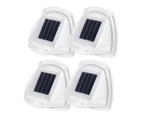 4Pcs LED Solar Powered Light with Lights Reflector 120 Degree Wide Angle for Garden Yard Garage