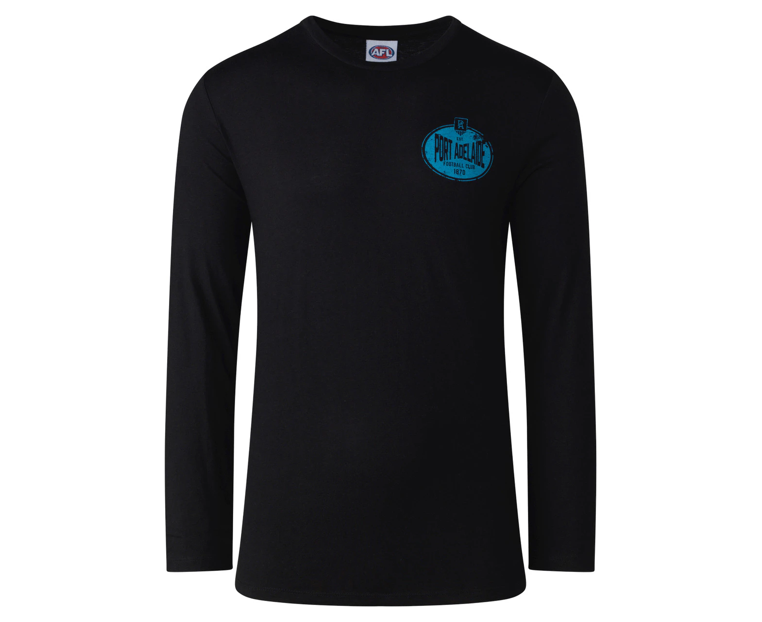 Port Adelaide Mens Supporter Long Sleeve Tee