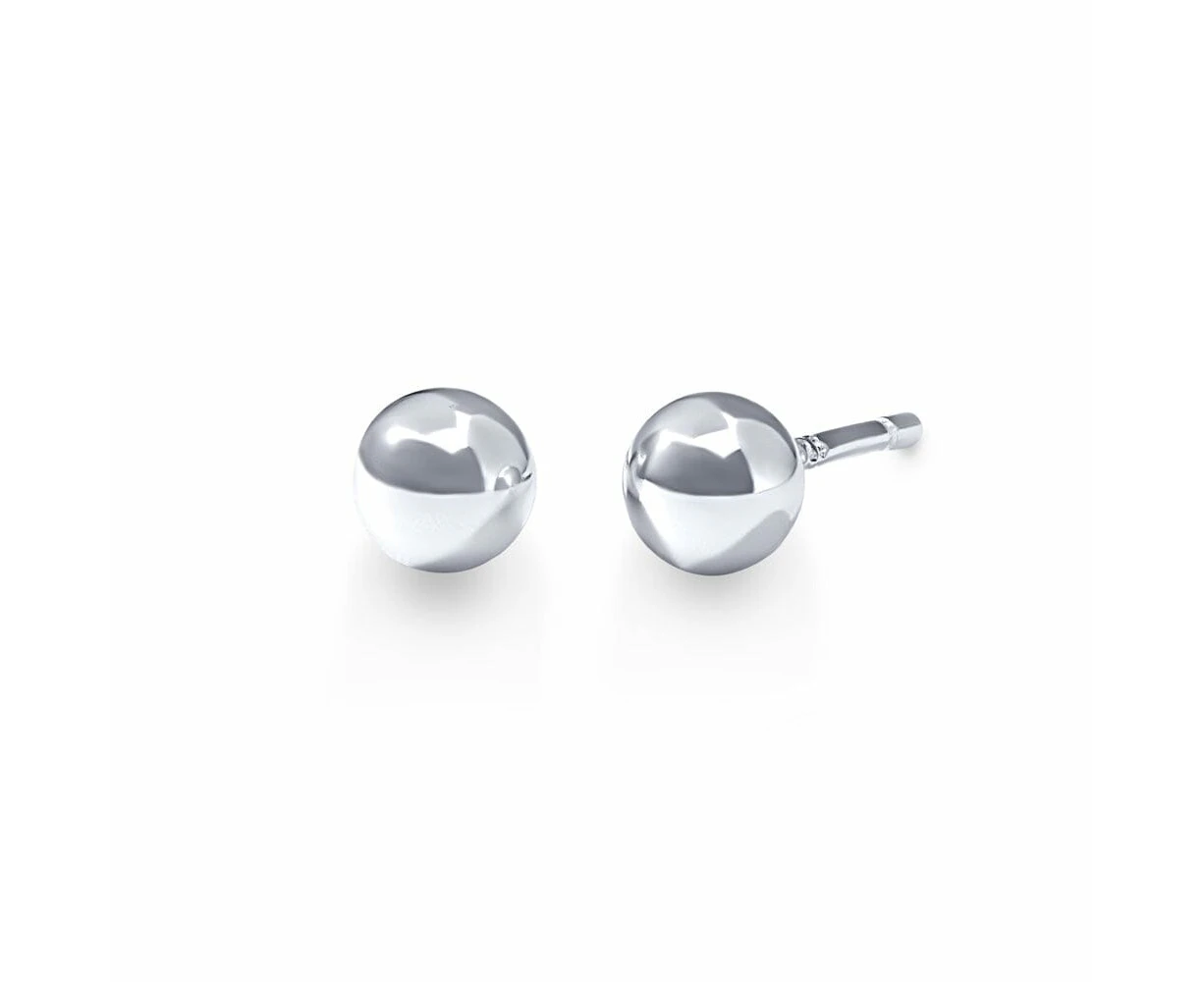 Bevilles Ball Stud Earrings in Sterling Silver