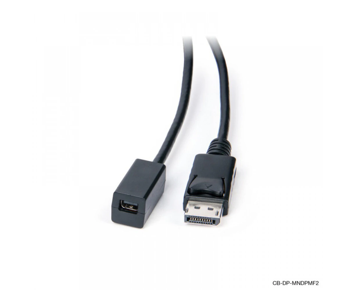 Connect Cable Male DP to Female Mini DisplayPort Cable Connector Cord 2m Black