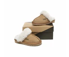 AUSTRALIAN SHEPHERD(R) UGG Slippers Kids Australian Sheepskin Wool Muffin - Chestnut