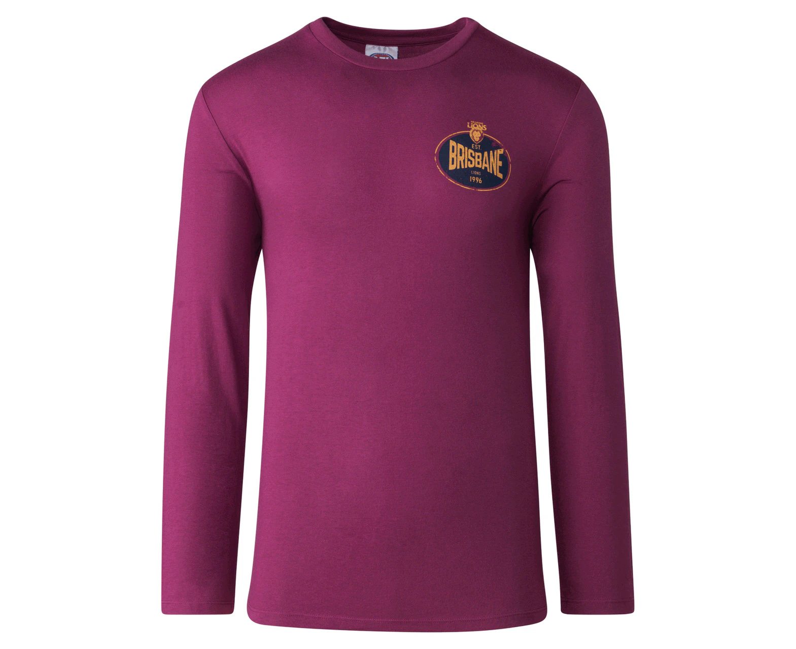 Brisbane Lions Mens Supporter Long Sleeve Tee