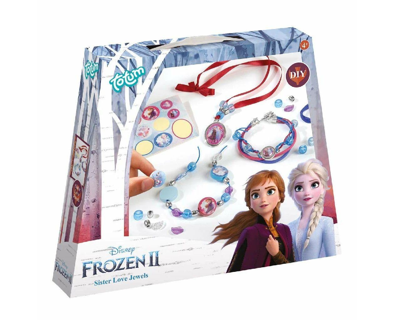 Frozen Disney II Sisters Jewellery Craft Kit: Make Your own Princess Bracelets with Beautiful Beads, Charms and Stickers by Anna and Elsa