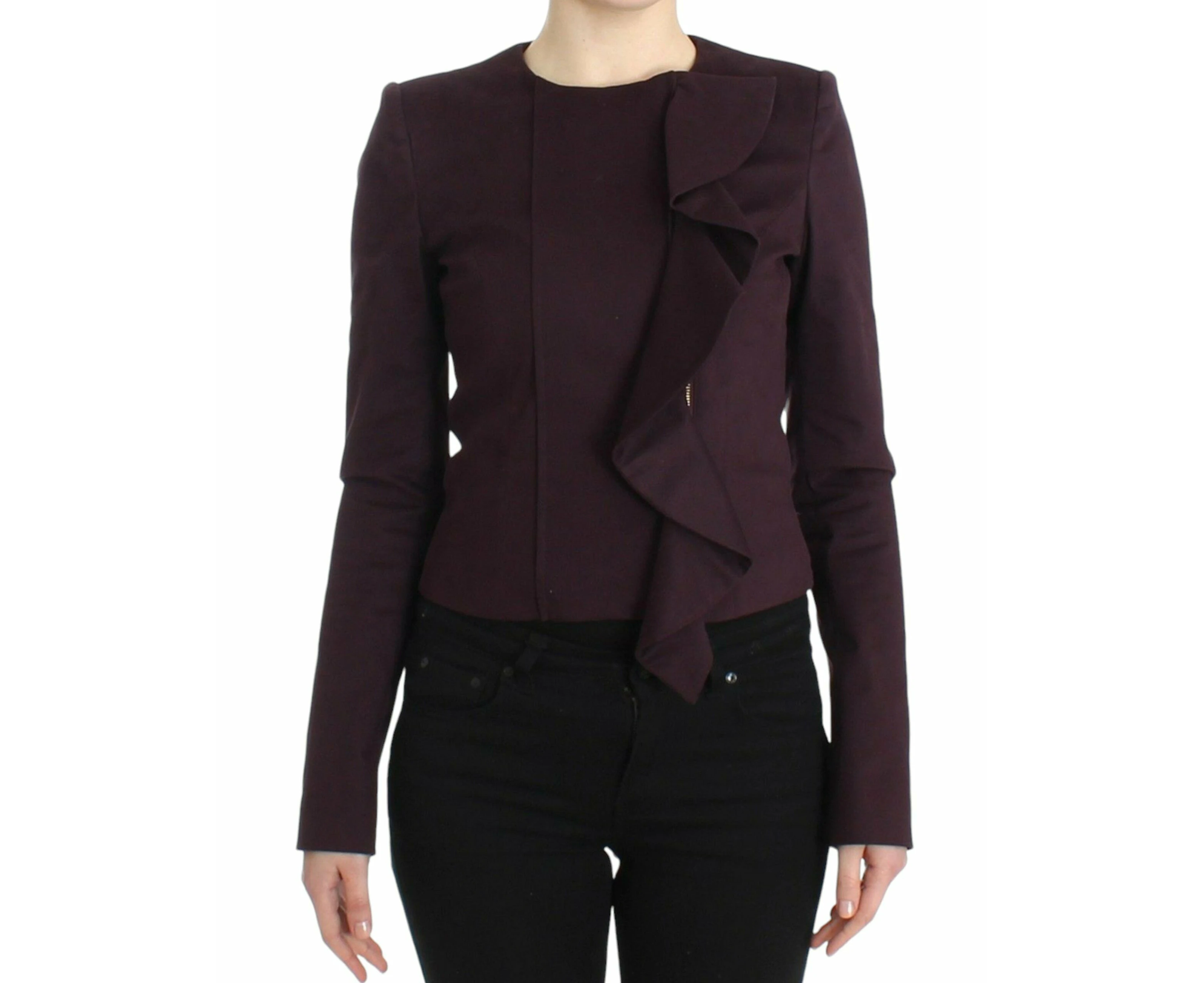 GF Ferre Women's Ruched Jacket Purple SIG11597-1