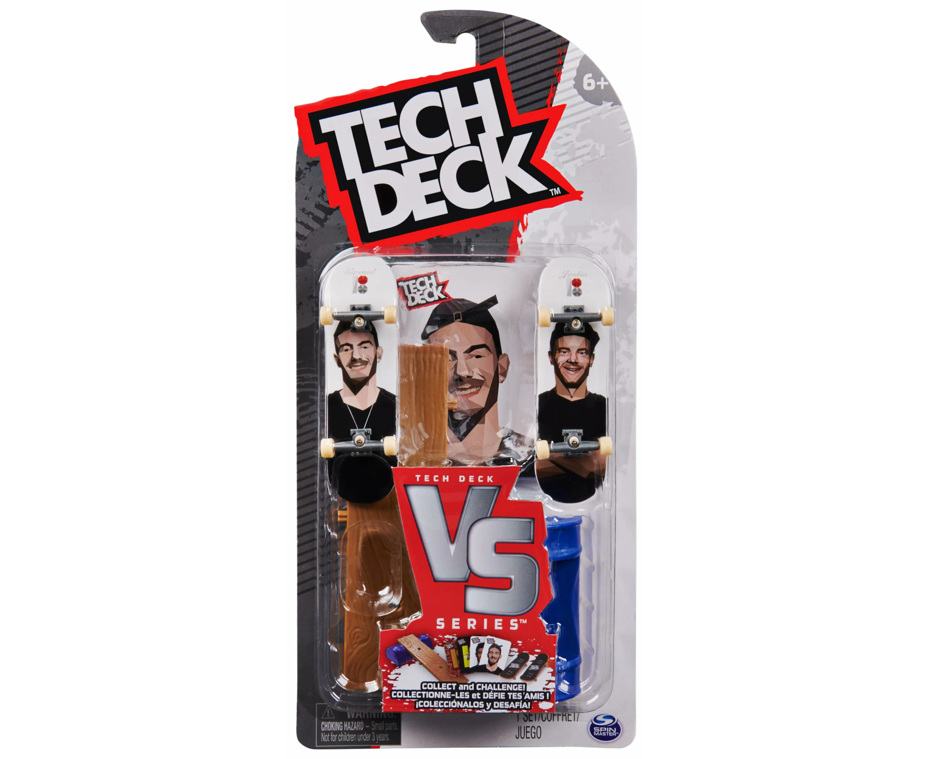 Tech Deck, Plan B Skateboards Versus Series, Collectible Fingerboard 2-Pack and Obstacle Set, Kids’ Toy for Ages 6 and up