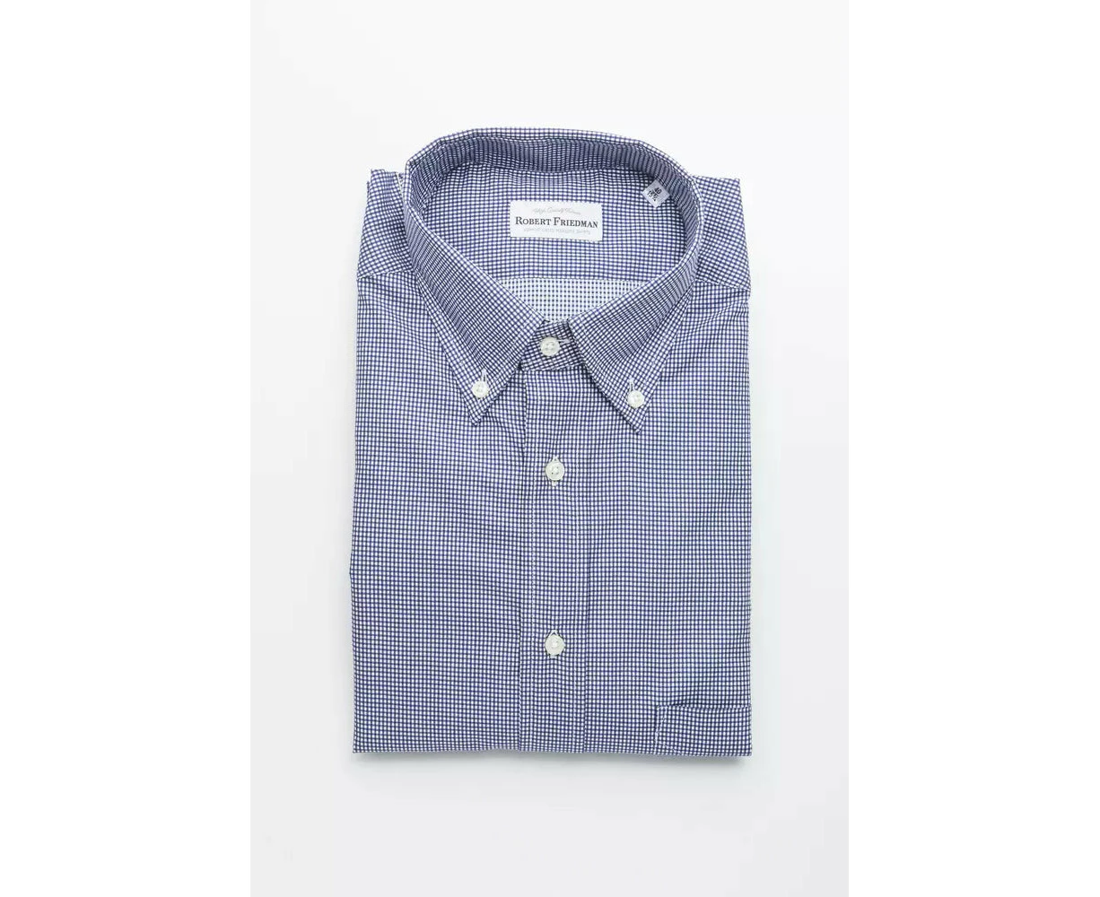 Robert Friedman Blue Cotton Shirt