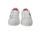 White Portofino Logo Classic Sneakers Shoes - White