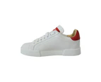 White Portofino Logo Classic Sneakers Shoes - White