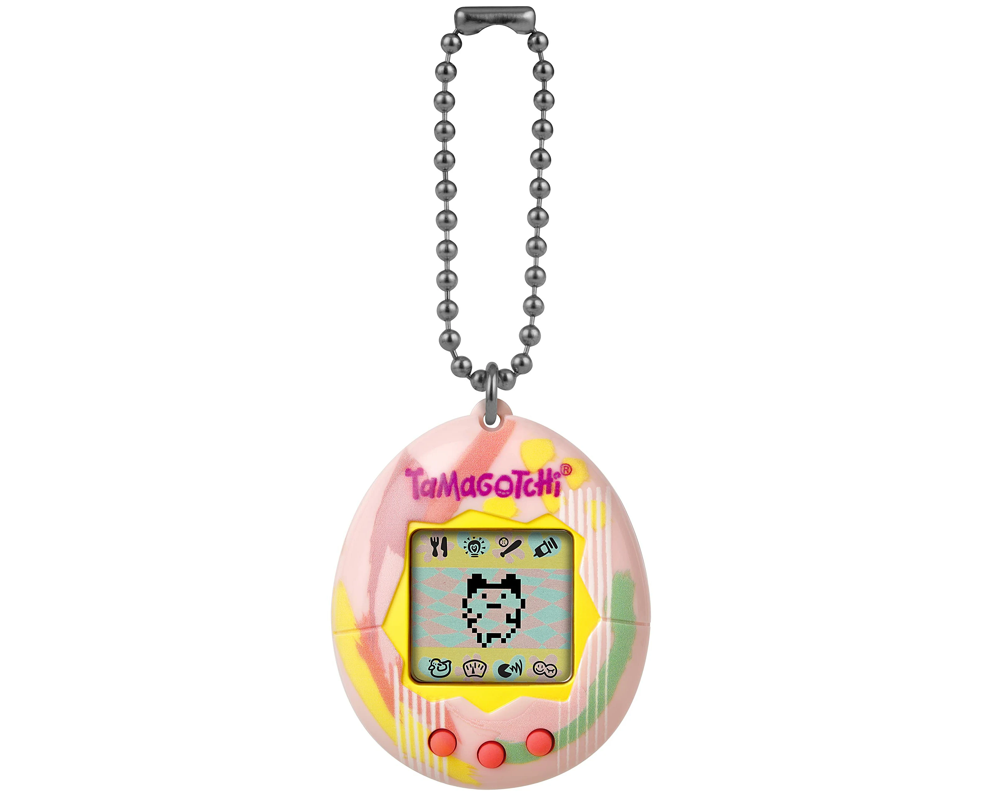 Bandai Tamagotchi Original Art Shell | Tamagotchi Original Cyber Pet 90s youngs and Kids Toy with Chain | Retro Virtual Pets are Great Boys and Girls Toys