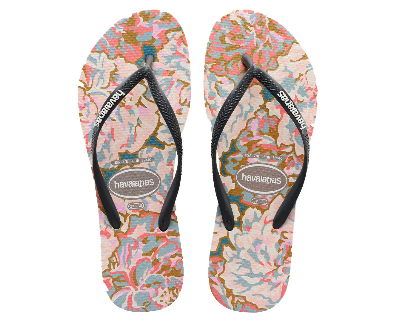 Havaianas Women's Slim Petals Thongs - New Graphite