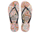 Havaianas Women's Slim Petals Thongs - New Graphite