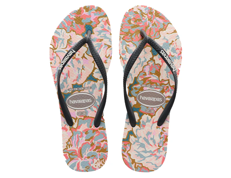 Havaianas Women's Slim Petals Thongs - New Graphite