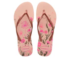 Havaianas Women's Slim Organic Thongs - Ballet Rose/Golden Blush/Rosa