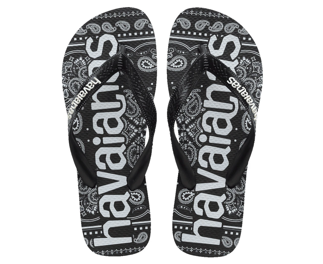 Havaianas Men's Top Logomania Thongs - Fashion Black