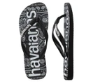 Havianas Men's Top Logomania Thongs - Fashion Black