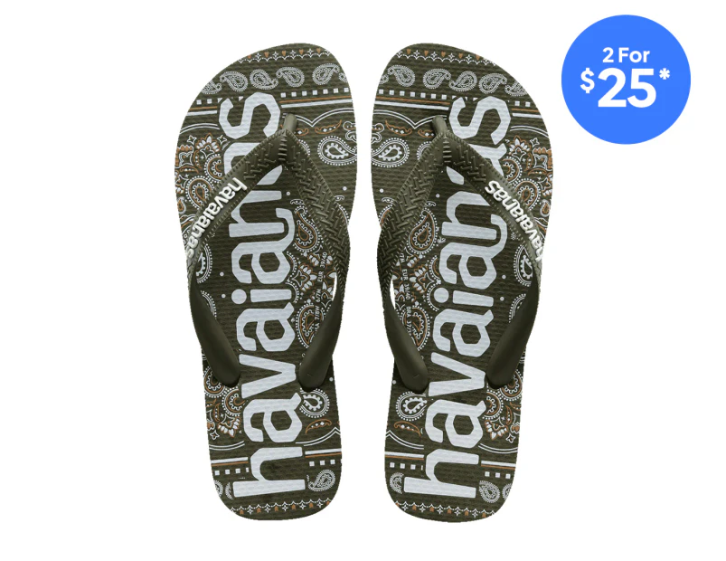 Havaianas Men's Top Logomania Thongs - Fashion Green