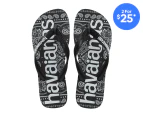 Havaianas Men's Top Logomania Thongs - Fashion Black