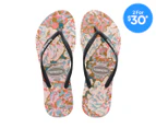 Havaianas Women's Slim Petals Thongs - New Graphite