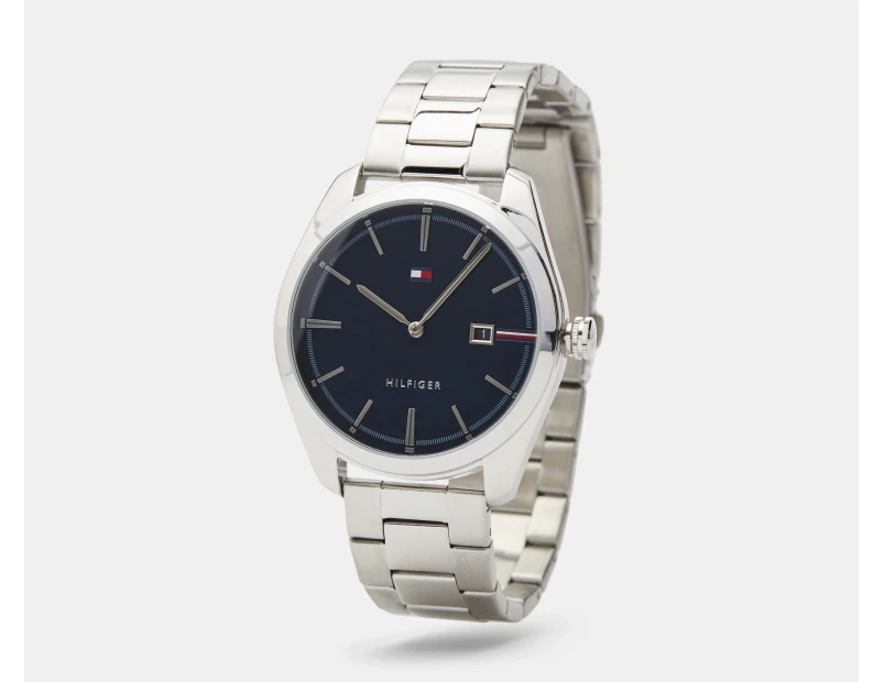 Tommy Hilfiger Men's 42mm Theo Stainless Steel Watch - Silver/Blue