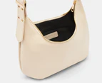 Tony Bianco Mat Hobo Shoulder Bag - Parchment