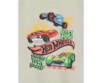 Hot Wheels Boys Short Sleeved T-Shirt (Beige)