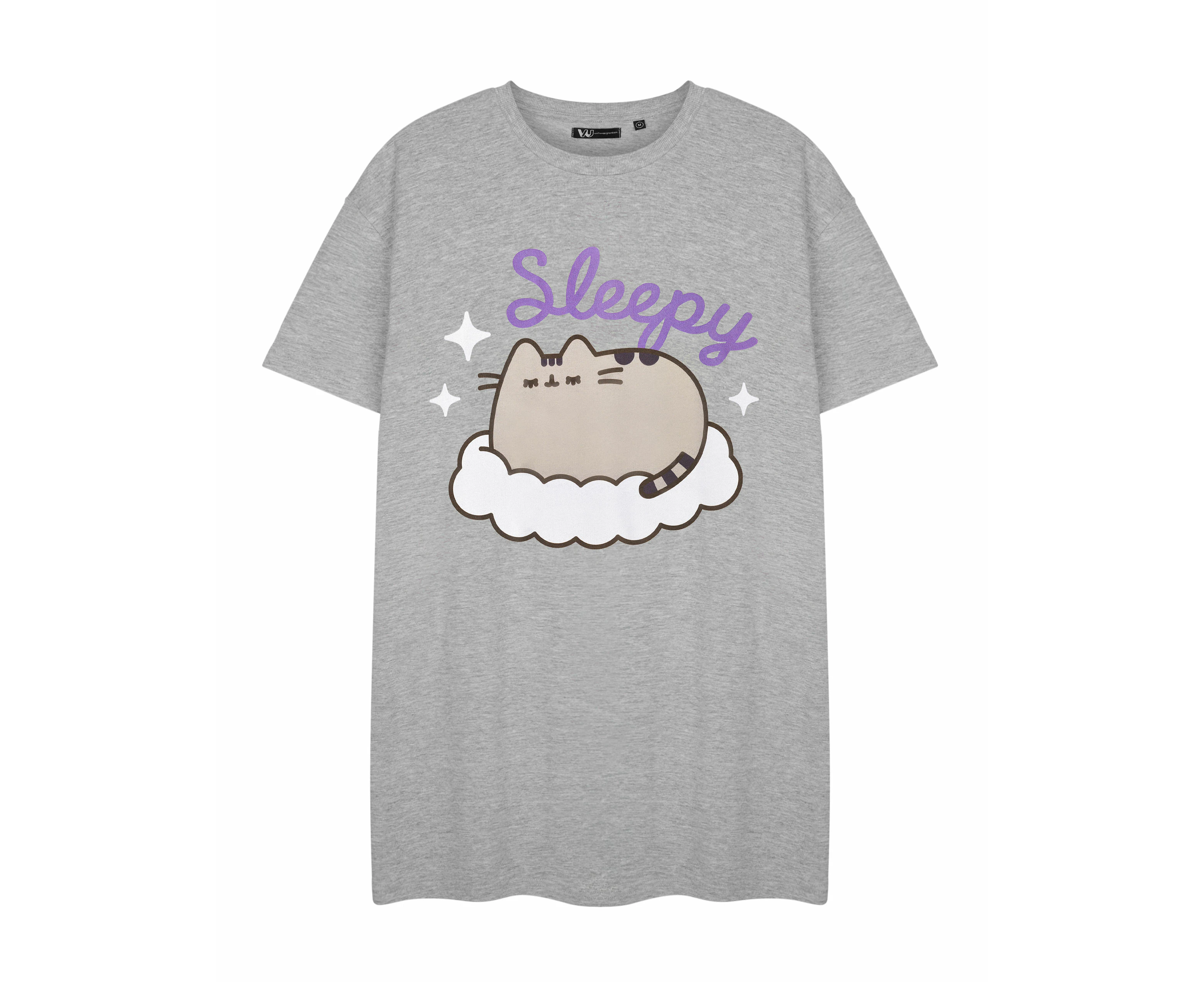 Pusheen Womens Short Sleeve Nightdress (Grey)