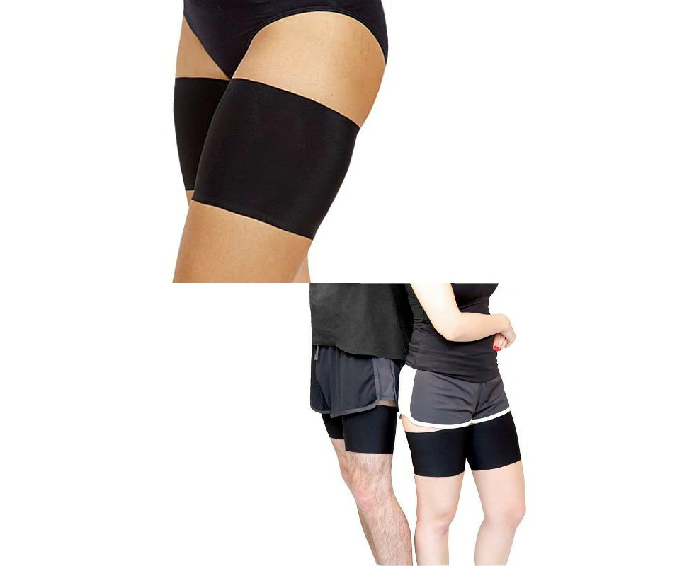 Genuine Black Bandelettes Anti Chafing Unisex Thigh Bands Chafe Shorts Underwear