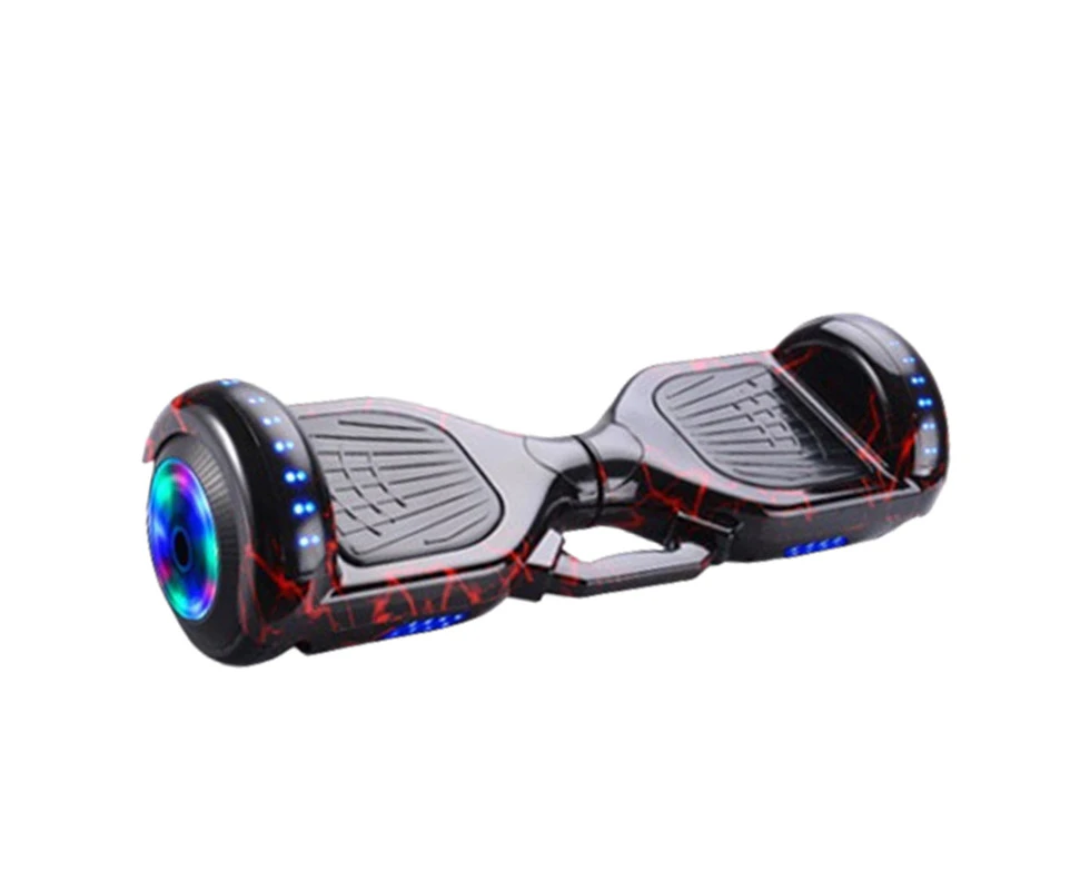 Red-lightning - Christmas Electric Hoverboard Bluetooth Speaker LED Self Balancing Scooter Xmas Gift