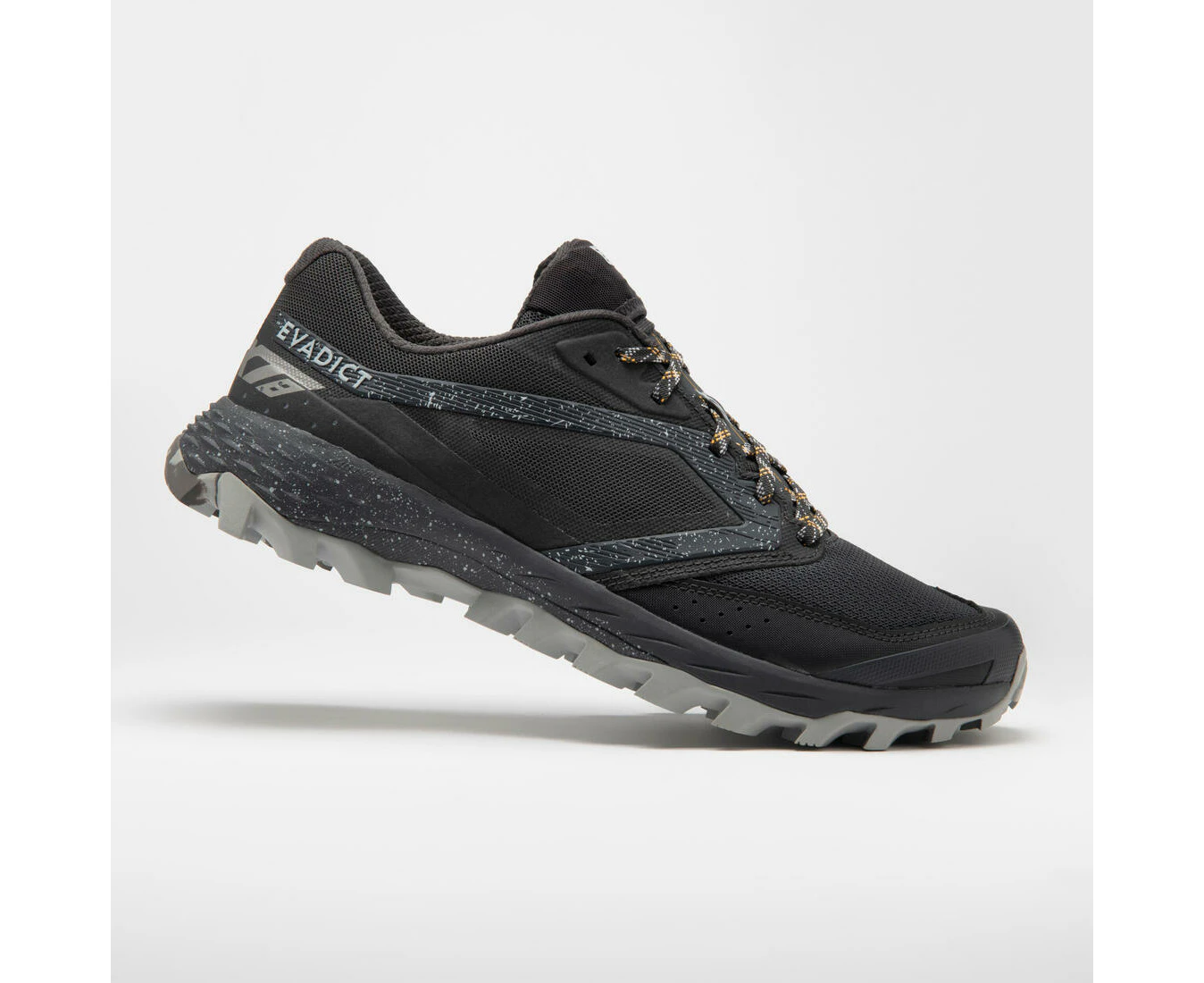 DECATHLON KIPRUN XT8 men's trail running shoes black and grey