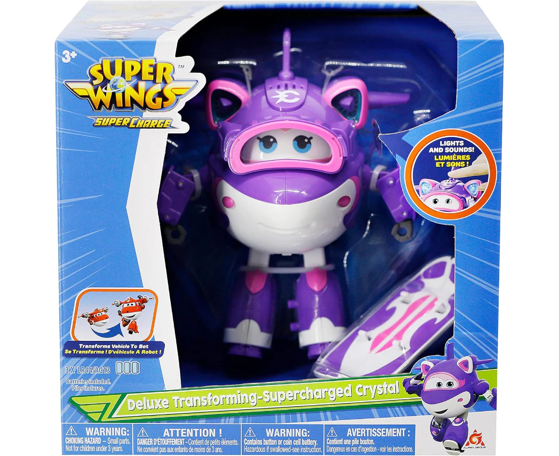 Super Wings Deluxe Transforming Supercharged Crystal