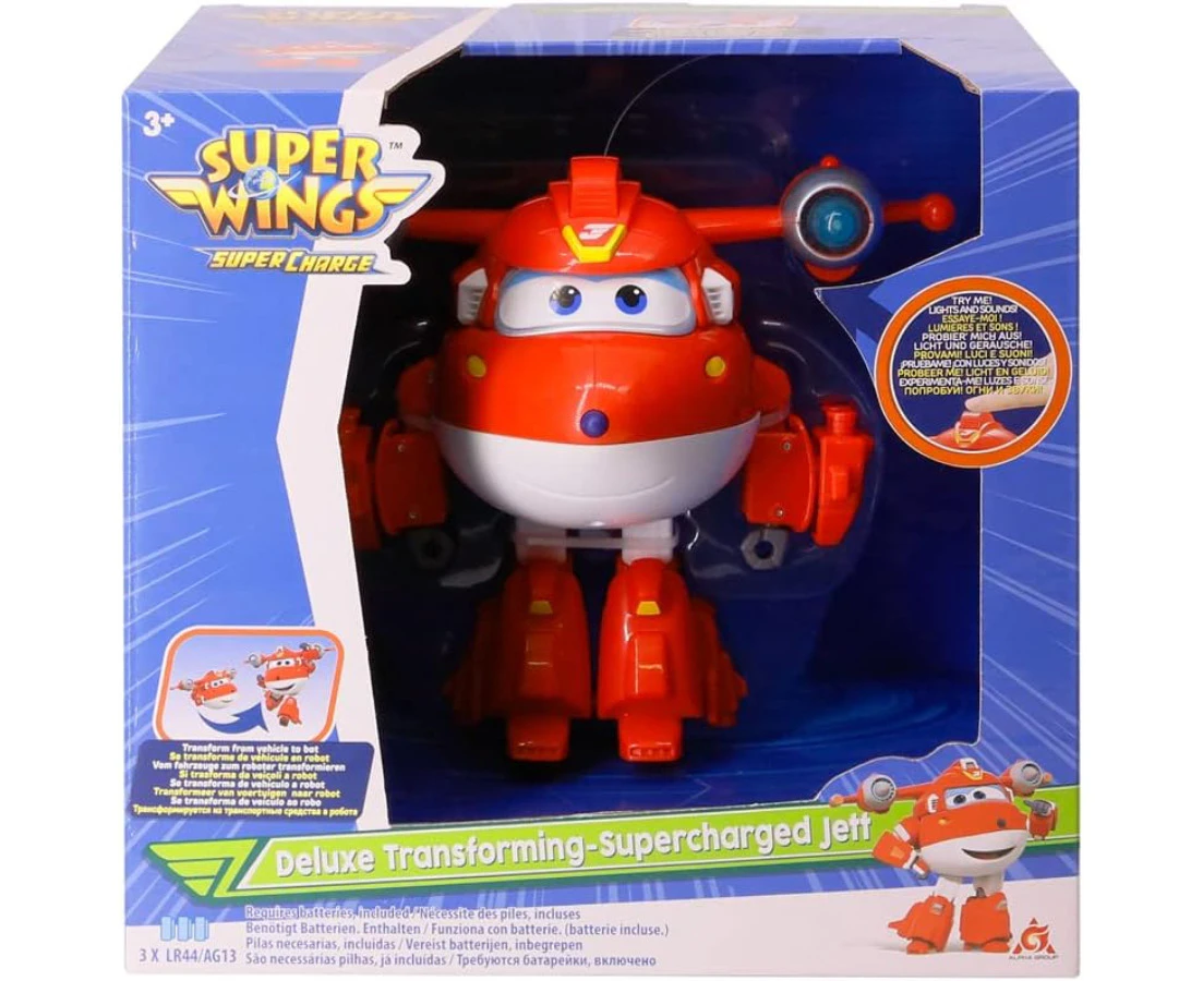 Super Wings Deluxe Transforming Supercharged Jett