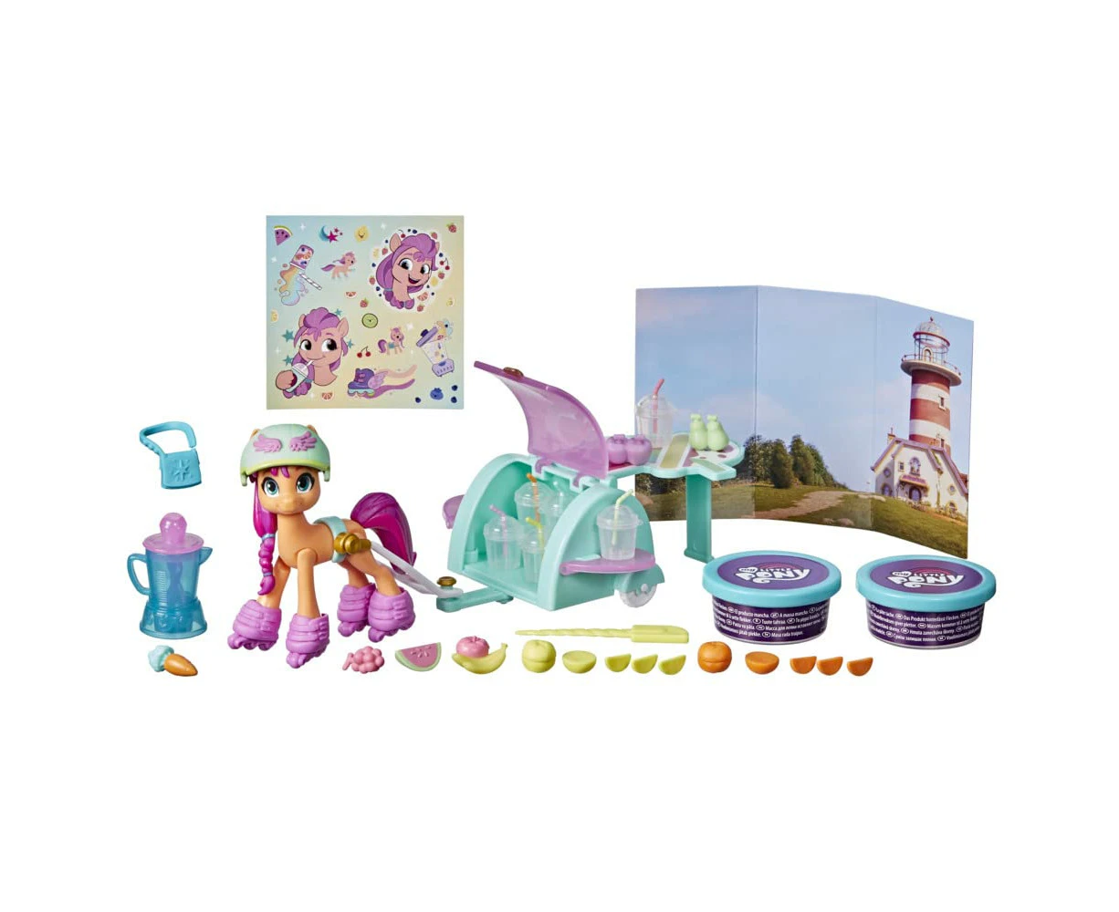 My Little Pony: A New Generation Mix and Make Sunny Starscout Pony Toy with 25 Accessories and Smoothie Play Set | Fun for Kids Christmas Present