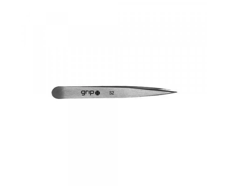 Caronlab Grip Pointed Tip Tweezer S2 (Stainless Steel)