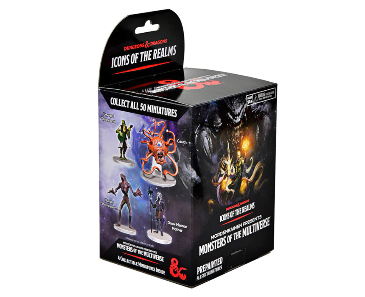 Dungeons and Dragons: Icons of the Realms Mordenkainen Presents Monsters of the Multiverse Pre-Painted Plastic Figures Booster