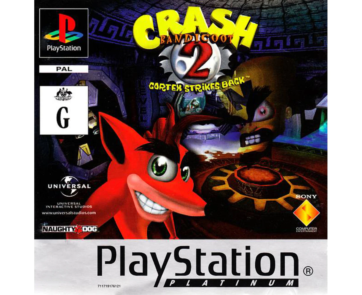 Crash Bandicoot 2 Cortex Strikes Back (PS1) Refurbished - Refurbished Grade B