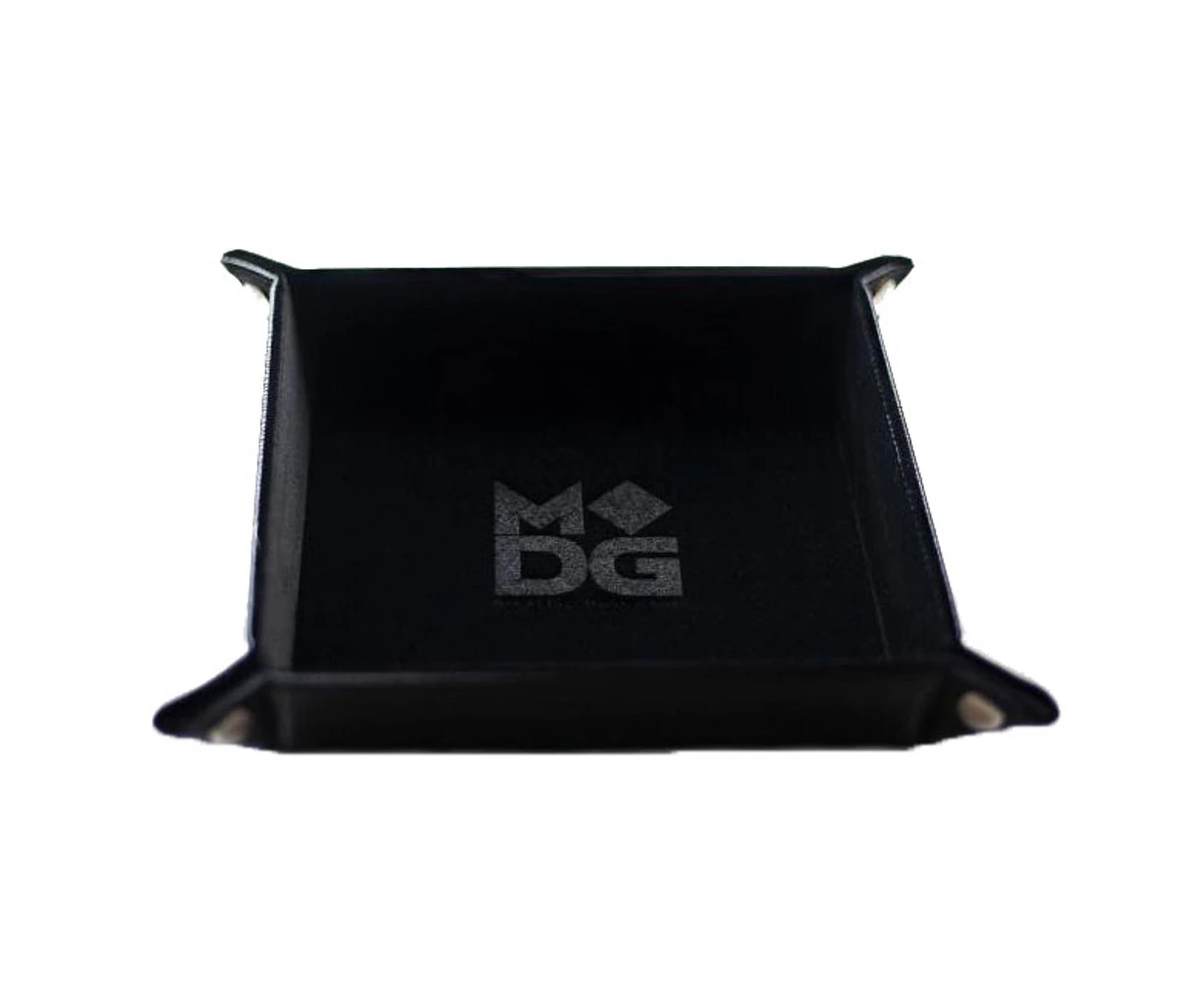 MDG Velvet Folding Dice Tray 10 inch x 10 inch (Black)