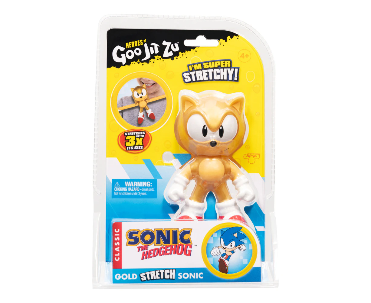 Heroes Of Goo Jit Zu Sonic the Hedgehog Gold Stretch Sonic Hero Pack