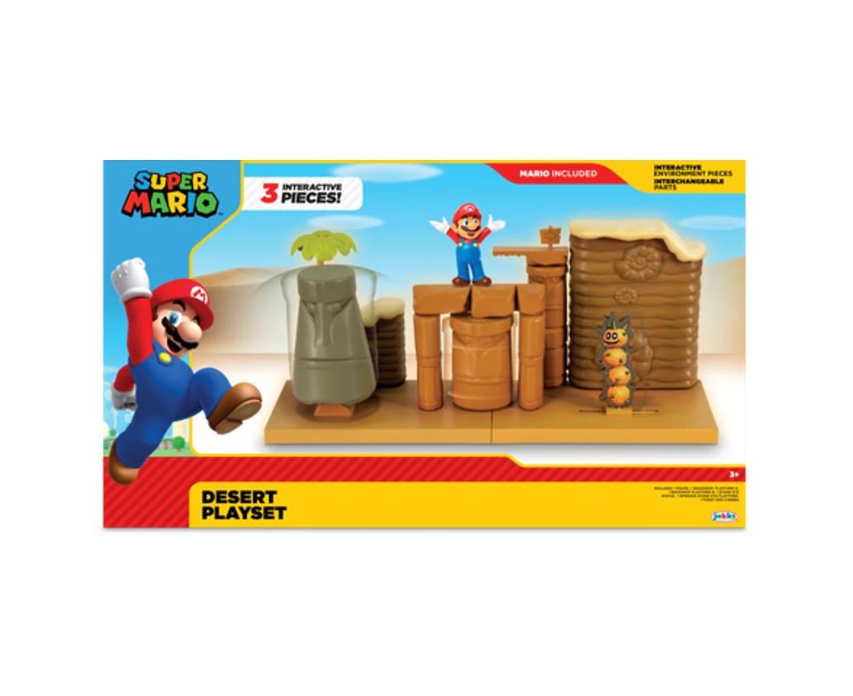 Super Mario World of Nintendo 2.5 inch Desert Playset