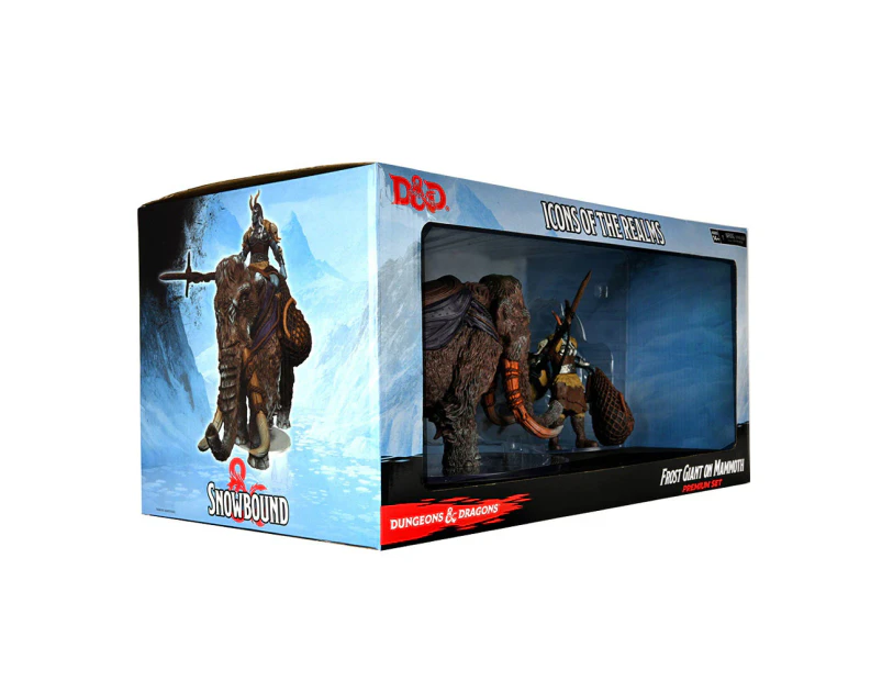 Dungeons and Dragons Icons of the Realms Snowbound Frost Giant on Mammoth Premium Set