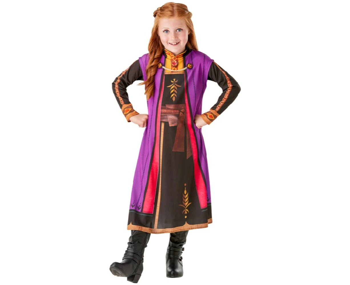 Frozen 2 Girls Princess Anna Dress Up Costume