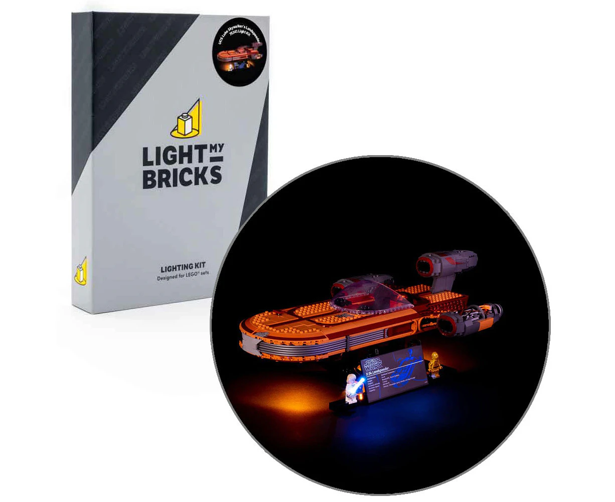 Light My Bricks Star Wars Luke Skywalker's Landspeeder Lighting 75341 Kit